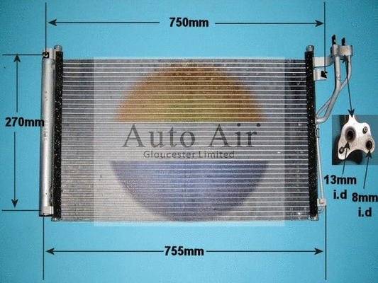 Condenser, air conditioning (16-1078)