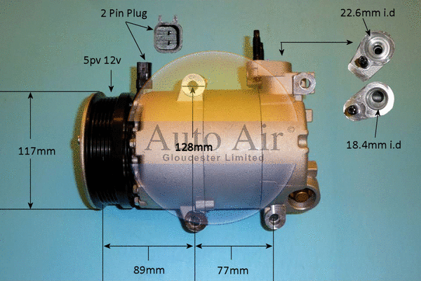 Compressor, air conditioning (14-7955P)