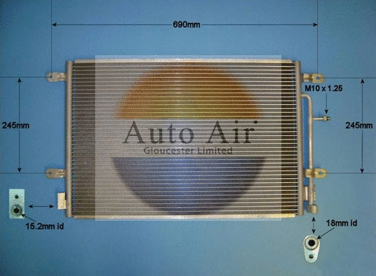 Condenser, air conditioning (16-9701)