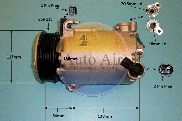 Compressor, air conditioning (14-2092p)