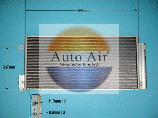 Condenser, air conditioning (16-9800)