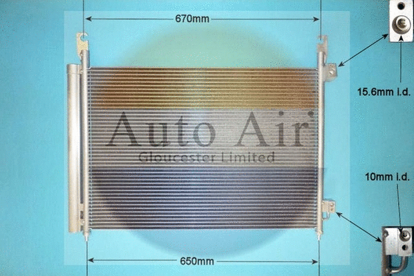 Condenser, air conditioning (16-9809A)
