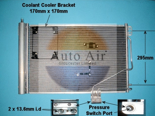 Condenser, air conditioning (16-1210A)