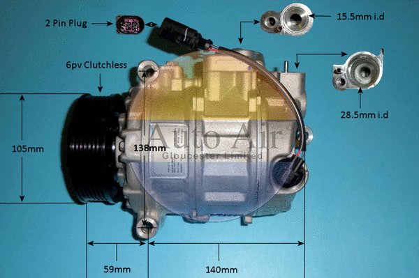 Compressor, air conditioning (14-7954)