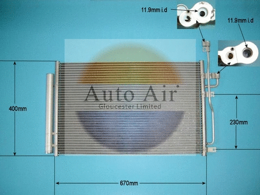 Condenser, air conditioning (16-1375)