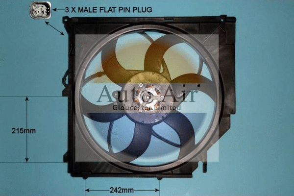 Electric Motor, radiator fan (05-1043)
