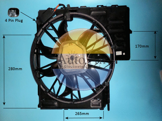 Electric Motor, radiator fan (05-1060)