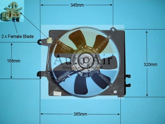 Electric Motor, radiator fan (05-1129)