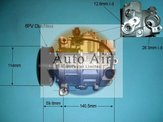 Compressor, air conditioning (14-9691)