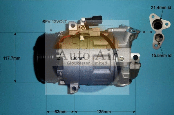 Compressor, air conditioning (14-0343P)