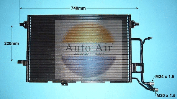 Condenser, air conditioning (16-6153)