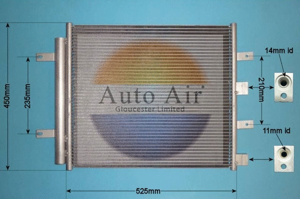 Condenser, air conditioning (16-2037)