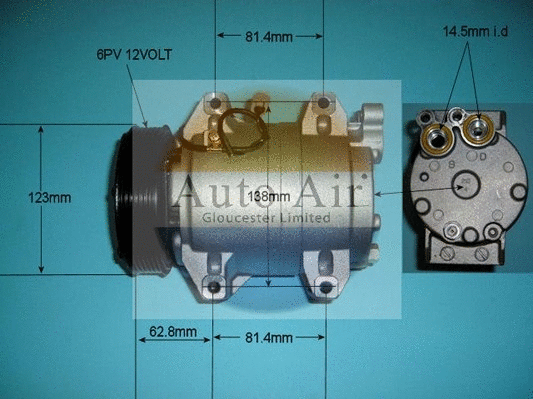 Compressor, air conditioning (14-9702P)