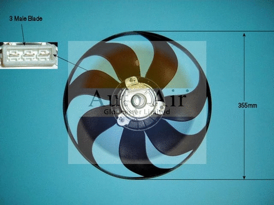 Electric Motor, radiator fan (05-1169)