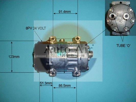 Compressor, air conditioning (14-8090)