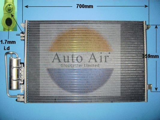 Condenser, air conditioning (16-1240A)