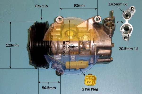 Compressor, air conditioning (14-7482)
