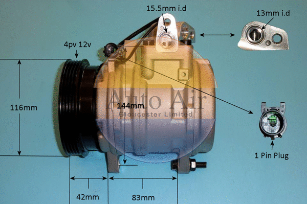 Compressor, air conditioning (14-1037P)