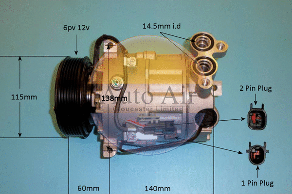 Compressor, air conditioning (14-1313p)