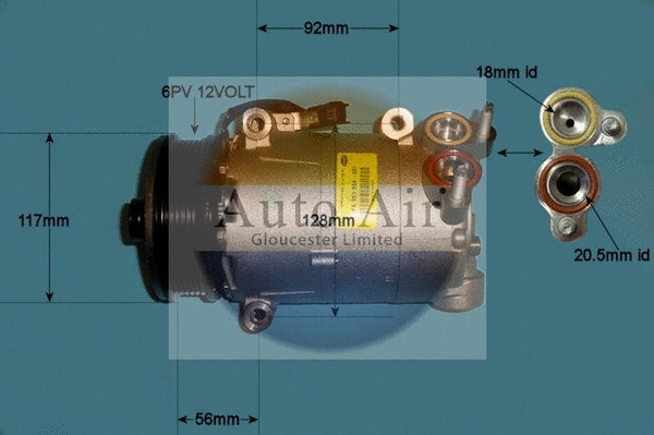 Compressor, air conditioning (14-1046)