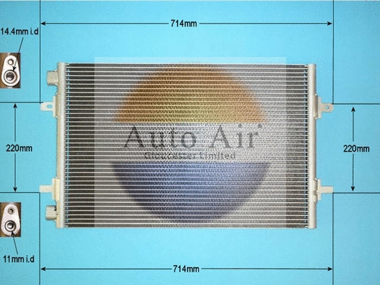 Condenser, air conditioning (16-1284A)