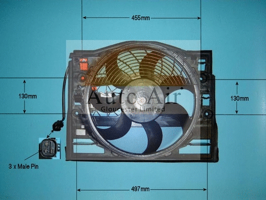 Electric Motor, radiator fan (05-1178)