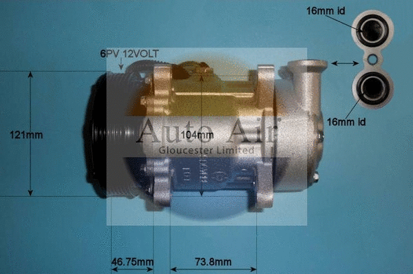 Compressor, air conditioning (14-0281P)