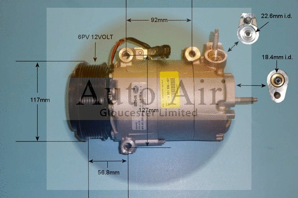 Compressor, air conditioning (14-9680)