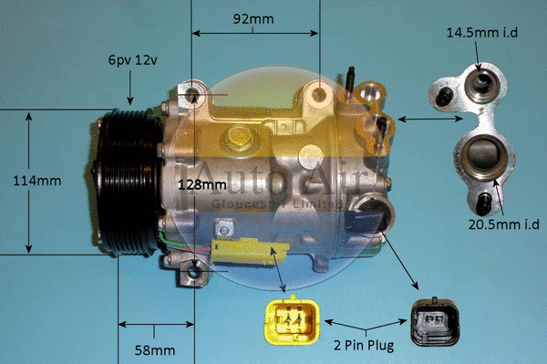 Compressor, air conditioning (14-1322P)