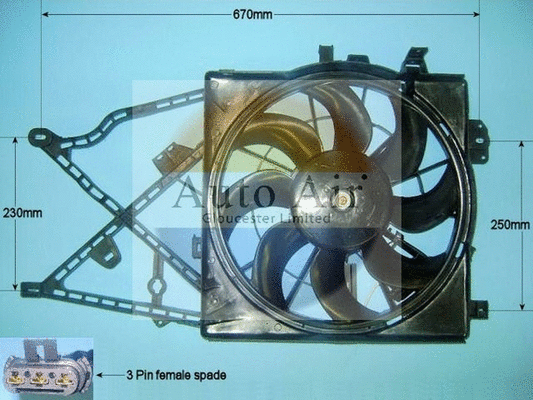 Electric Motor, radiator fan (05-1166)