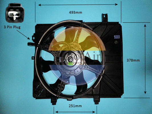Electric Motor, radiator fan (05-1405)