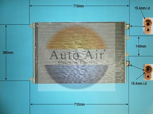 Condenser, air conditioning (16-1100A)
