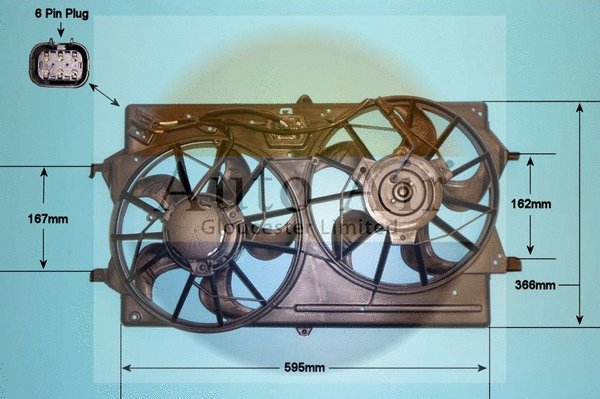 Electric Motor, radiator fan (05-1224)
