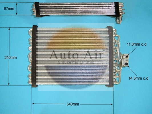 Evaporator, air conditioning (21-5639)