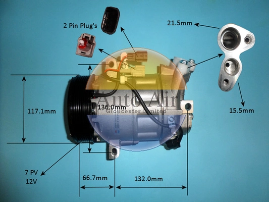 Compressor, air conditioning (14-0297P)