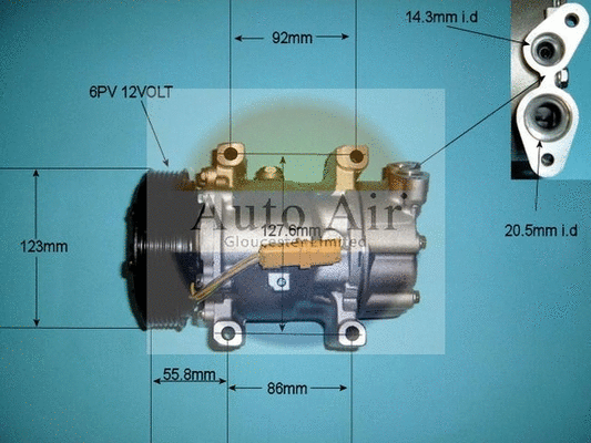 Compressor, air conditioning (14-7482P)