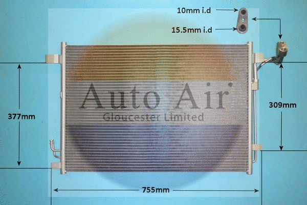 Condenser, air conditioning (16-2031)