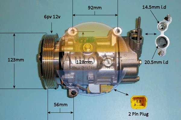 Compressor, air conditioning (14-1124)