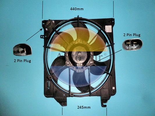 Electric Motor, radiator fan (05-1243)