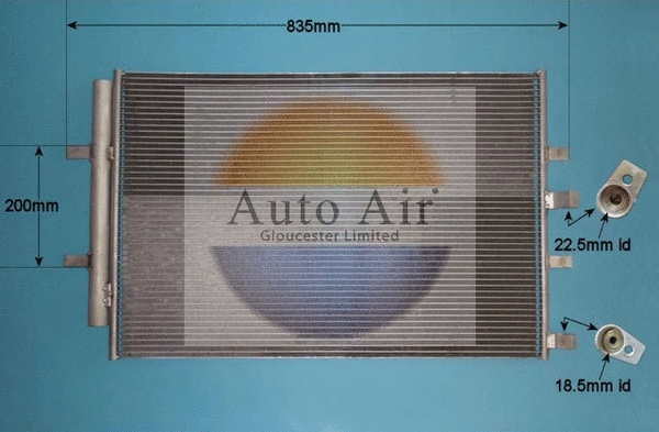 Condenser, air conditioning (16-1436)