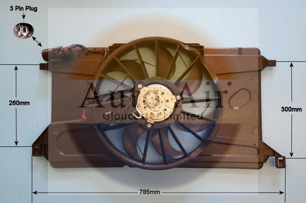 Electric Motor, radiator fan (05-1267)