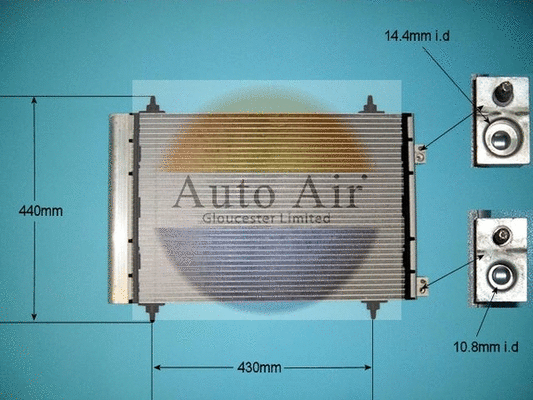 Condenser, air conditioning (16-9008A)