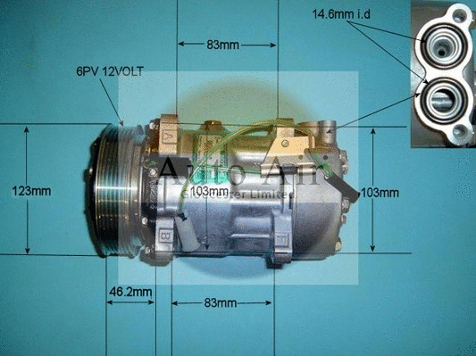 Compressor, air conditioning (14-9684)