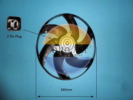 Electric Motor, radiator fan (05-1061)