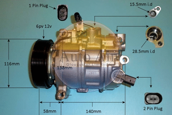 Compressor, air conditioning (14-1274P)