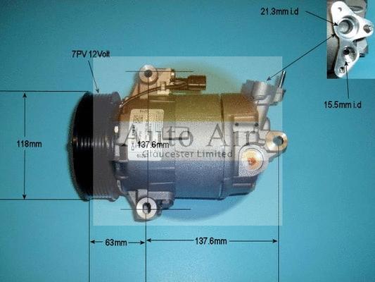 Compressor, air conditioning (14-9155)