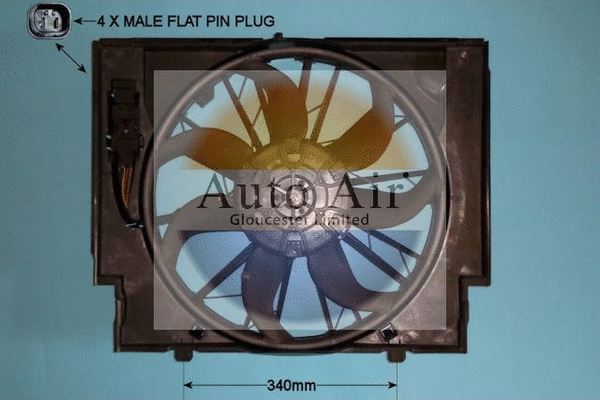 Electric Motor, radiator fan (05-1050)