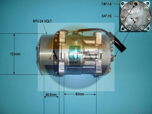 Compressor, air conditioning (14-0043)