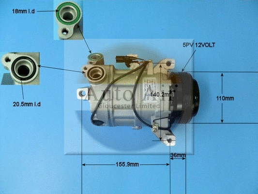 Compressor, air conditioning (14-1310P)