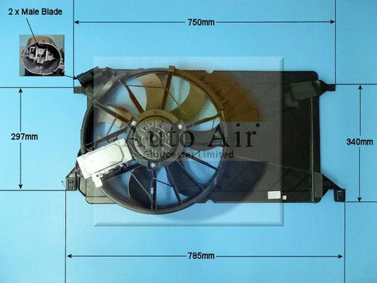 Electric Motor, radiator fan (05-1152)